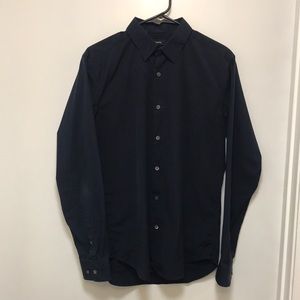 Theory Structure knit dress shirt